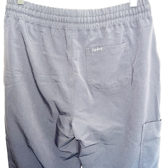 Jaanu Inc Women's Charcoal Gray Jogger Scrub Pants - Picture 12 of 13